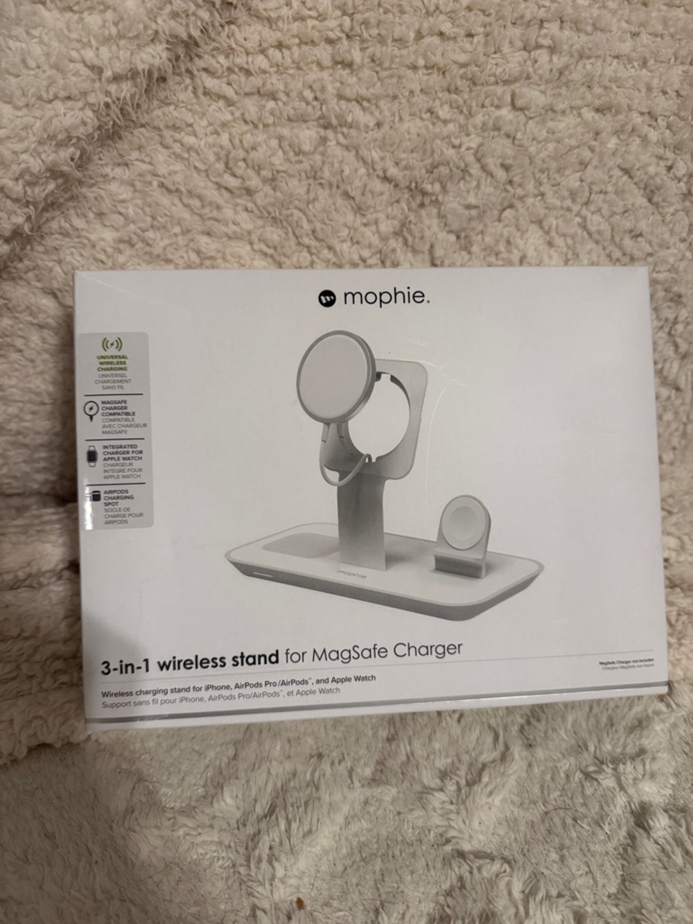 mophie White Wireless Charging Stand